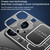 For iPhone 14 Large Window MagSafe Skin Feel PC Phone Case(Silver Gray)