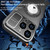 For iPhone 14 Large Window MagSafe Skin Feel PC Phone Case(Silver Gray)