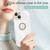 For iPhone 15 XINLI Straight Edge 6D Electroplate TPU Phone Case with Ring Holder(Mint Green)