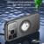 For iPhone 14 Large Window MagSafe Skin Feel PC Phone Case(Black)