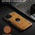 For iPhone 15 Pro Leather Texture Stitching Phone Case(Brown)