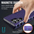 For Samsung Galaxy S22 Ultra 5G Magnetic Napa Texture Leather Phone Case with Holder(Purple)