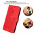 For iPhone 15 Pro Datura Flower Embossed Flip Leather Phone Case(Red)