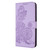 For iPhone 14 Pro Max Datura Flower Embossed Flip Leather Phone Case(Purple)