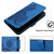 For iPhone 13 Datura Flower Embossed Flip Leather Phone Case(Blue)