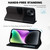 For iPhone 15 Cute Pet Series Color Block Buckle Leather Phone Case(Dark Grey) For iPhone 15 Cute Pet Series Color Block Buckle Leather Phone Case(Dark Grey)