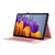 For Samsung Galaxy Tab S9 Ultra Horizontal Flip TPU + Fabric PU Leather Tablet Case(Rose Red)