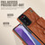 For Samsung Galaxy Note20 Crossbody Rhombic Horizontal Wallet Leather Phone Case(Brown)