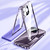 For iPhone 13 Pro Max Magnetic Double-buckle HD Tempered Glass Phone Case(Gold)
