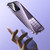 For iPhone 13 Pro Max Magnetic Double-buckle HD Tempered Glass Phone Case(Gold)