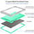 For Samsung Galaxy Tab S9 Shockproof Silicone Hybrid PC Tablet Case with Holder(Mint Green + Grey) For Samsung Galaxy Tab S9 Shockproof Silicone Hybrid PC Tablet Case with Holder(Mint Green + Grey)
