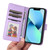 For iPhone 13 mini BETOPNICE BN-005 2 in 1 Detachable Imitate Genuine Leather Phone Case(Light Purple)