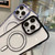 For iPhone 14 MagSafe Magnetic Transparent TPU Electroplated Phone Case(Purple)