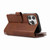 For iPhone 11 Wristband Card Slot Leather Phone Case(Coffee)