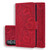 For Samsung Galaxy Z Fold3 5G Mandala Embossed Dual-Fold Calf Leather Phone Case(Red)