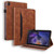 For Samsung Galaxy Tab A9+ Splicing Shockproof Leather Tablet Case(Brown)