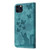 For iPhone 11 Pro Butterfly Cat Embossing Flip Leather Phone Case(Wathet)