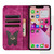 For iPhone 13 Butterfly Cat Embossing Flip Leather Phone Case(Pink)