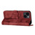 For iPhone 15 Butterfly Cat Embossing Flip Leather Phone Case(Red)