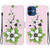 For iPhone 12 mini Crystal Texture Colored Drawing Leather Phone Case(Lily)