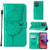 For Motorola Moto G84 Embossed Butterfly Leather Phone Case(Green)