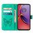 For Motorola Moto G84 Embossed Butterfly Leather Phone Case(Green)