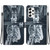 For Samsung Galaxy A53 5G Crystal Texture Colored Drawing Leather Phone Case(Cat Tiger Reflection)