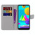 For Samsung Galaxy M01 Coloured Drawing Cross Texture Horizontal Flip PU Leather Case with Holder & Card Slots & Wallet & Lanyard(Miniskirt)