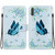 For Samsung Galaxy A70 / A70s Crystal Texture Colored Drawing Leather Phone Case(Blue Pansies)