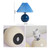 Pleated Lampshade Cozy Bedside Night Light Modern Ceramic Desk Lamp 220V(Off-white Body+White Cover)