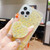 For iPhone 11 Pro Max Starry Sequin Heart Stand Epoxy TPU Phone Case(Silver)