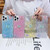 For iPhone 15 Pro Max Starry Sequin Rhinestones Color Butterflies Epoxy TPU Phone Case(Yellow)