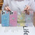 For iPhone 13 mini Starry Sequin Rhinestones Color Butterflies Epoxy TPU Phone Case(Yellow)