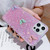 For iPhone 14 Starry Sequin Rhinestones Color Butterflies Epoxy TPU Phone Case(Yellow)