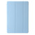 For Samsung Galaxy Tab S9 Ultra/S8 Ultra 3-Fold Clear Acrylic Leather Tablet Case(Ice Blue)