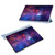 For Samsung Galaxy Tab S9 Ultra/S8 Ultra 3-Fold Clear Acrylic Leather Tablet Case(Ice Blue)