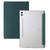 For Samsung Galaxy Tab S9 Ultra/S8 Ultra 3-Fold Clear Acrylic Leather Tablet Case(Deep Green)