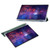 For Samsung Galaxy Tab S9 Ultra/S8 Ultra 3-Fold Clear Acrylic Leather Tablet Case(Deep Green)