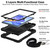 For Honor Pad X8 360 Degree Rotation PC Contrast Silicone Tablet Case(Black)