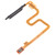 Fingerprint Sensor Flex Cable for Xiaomi Redmi Note 9 5G / Redmi Note 9T M2007J22G M2007J22C (Grey)