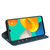 For Samsung Galaxy M32 Retro-skin Business Magnetic Suction Leather Case with Holder & Card Slots & Wallet(Dark Blue)