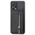 For Redmi Note 12 5G Carbon Fiber Vertical Flip Zipper Phone Case(Black)