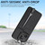 For Redmi Note 12 5G Carbon Fiber Vertical Flip Zipper Phone Case(Black)