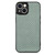 For iPhone 14 Pro Max Carbon Fiber Texture Leather Back Cover Phone Case(Green)