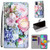 For Samsung Galaxy A51 Coloured Drawing Cross Texture Horizontal Flip PU Leather Case with Holder & Card Slots & Wallet & Lanyard(Light Pink Bouquet)