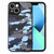 For iPhone 13 mini Camouflage Leather Back Cover Phone Case(Blue)