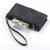 For Samsung Galaxy S23 Ultra 5G Geometric Zipper Wallet Side Buckle Leather Phone Case(Black)