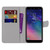 For Samsung Galaxy A6 2018 Coloured Drawing Cross Texture Horizontal Flip PU Leather Case with Holder & Card Slots & Wallet & Lanyard(Golden Chain Grey Cat)