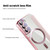 For Samsung Galaxy S23+ 5G Shield Magsafe RFID Anti-theft Rhombus Leather Phone Case(Pink)