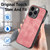 For iPhone 11 Vintage Leather PC Back Cover Phone Case(Pink)